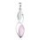 Necklace pink mother of pearl in 925/1000 silver