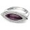 My-jewelry - D3356 - Ring very classy amethyst and zirconium in 925/1000 silver