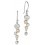 My-jewelry - D4128 - earring Gold plated and zirconium in 925/1000 silver