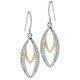 My-jewelry - D4678 - earring Gold plated and zirconium in 925/1000 silver