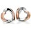 My-jewelry - D5086 - earring heart rose Gold plated in 925/1000 silver