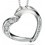 My-jewelry - D4324c - Collar heart zirconium in 925/1000 silver