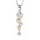 My-jewelry - D3457 - Necklace heart Gold plated and zirconium in 925/1000 silver