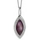 My-jewelry - D4241 - Necklace with amethyst and zirconium in 925/1000 silver