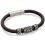 My-jewelry - D4739 - Bracelets chic leather steel oxidized stainless