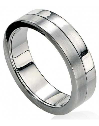 My-jewelry - D2511 - Ring-brushed and polished stainless steel