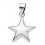 Collar star in 925/1000 silver