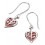 My-jewelry - D4274 - earring heart Romeo and Juliet in 925/1000 silver