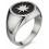 My-jewelry - D3411c - Ring class oxidized in 925/1000 silver