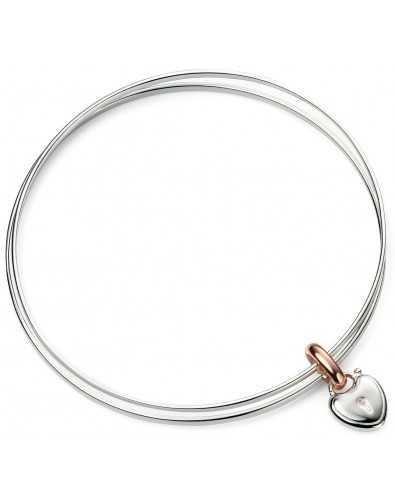 My-jewelry - D4632 - heart Bracelet rose Gold plated in 925/1000 silver