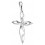 Necklace cross in 925/1000 silver