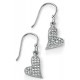 My-jewelry - D4907 - earring trend heart zirconium in 925/1000 silver