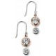 My-jewelry - D4917 - earring chic rose Gold plated zirconium in 925/1000 silver