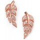 My-jewelry - D5092 - earring flower trend: Gold plated and zirconium in 925/1000 silver