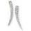 My-jewelry - D5108 - earring chic rhodium-plated and zirconium in 925/1000 silver