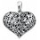 Necklace heart in 925/1000 silver