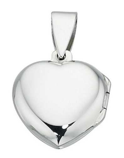 Necklace pendant picture heart in 925/1000 silver