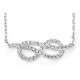 My-jewelry - D3741 - Collar trend infinity with zirconium in 925/1000 silver