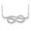 My-jewelry - D3741 - Collar trend infinity with zirconium in 925/1000 silver