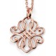 My-jewelry - D3743 - Collar trend rose Gold plated in 925/1000 silver