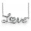 My-jewelry - D3806 - Necklace Love rhodium-plated in 925/1000 silver