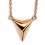 My-jewelry - D3920 - Collar trend rose Gold plated and zirconium in 925/1000 silver