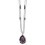  My-jewelry - D3927 - Collar trend amethyst Swarovski crystal in 925/1000 silver