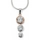 My-jewelry D4167 - Collar trend rose Gold plated and zirconium in 925/1000 silver