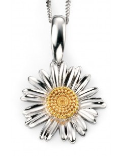 My-jewelry - D4222c - flower Necklace Gold-plated in 925/1000 silver