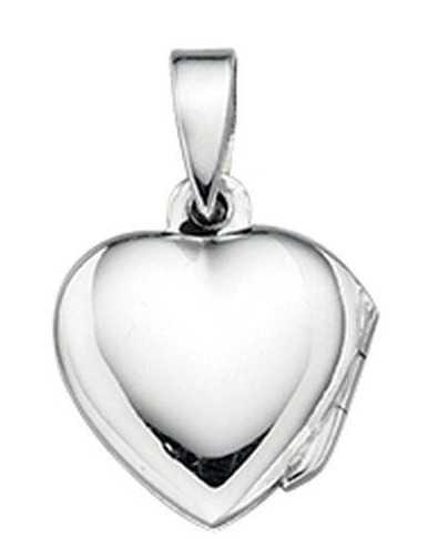 Necklace pendant picture heart in 925/1000 silver