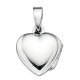 Necklace pendant picture heart in 925/1000 silver