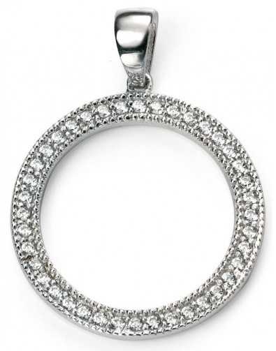 My-jewelry - D4344 - Necklace-plated in rhodium and zirconium in 925/1000 silver