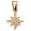 My-jewelry - D4347 - Necklace star Gold-plated and zirconium in 925/1000 silver