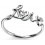 My-jewelry - D3341 - Ring trend " love in 925/1000 silver