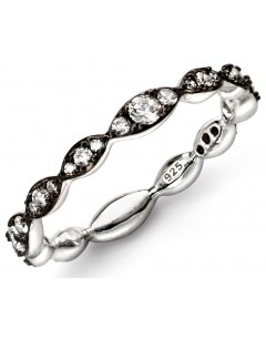 My-jewelry - D3433e - Rings trend rhodium and zirconium in 925/1000 silver