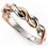 My-jewelry - D3434c - Rings-trend rose Gold plated and rhodium in 925/1000 silver