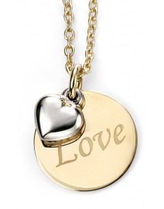 My-jewelry - D232 - Necklace Love yellow Gold and white Gold 375/1000