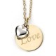 My-jewelry - D232 - Necklace Love yellow Gold and white Gold 375/1000