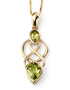 My-jewelry - D988c - Pretty necklace peridot Gold 375/1000