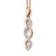 My-jewelry - D2025 - diamond Necklace in rose Gold 375/1000