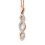 My-jewelry - D2025 - diamond Necklace in rose Gold 375/1000