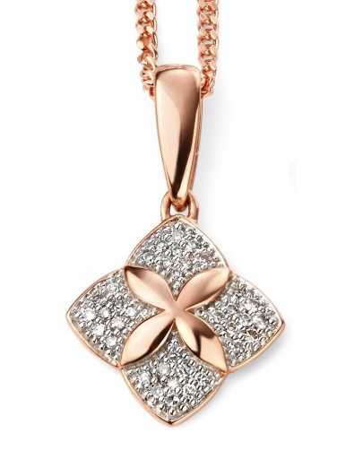 My-jewelry - D2029 - Collar trend diamond rose Gold 375/1000