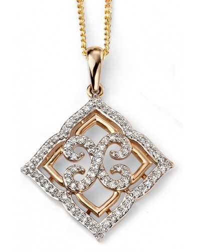 My-jewelry - D2034 - Collar trend diamond Gold 375/1000