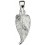 Necklace leaf in 925/1000 silver