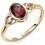 My-jewelry - D467g - Ring garnet gold 375/1000