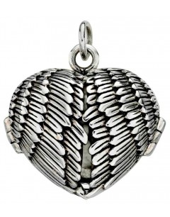 Necklace pendant photo wings in 925/1000 silver