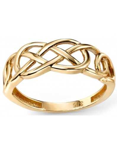 My-jewelry - D499c - Ring trend in gold 375/1000