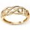 My-jewelry - D499c - Ring trend in gold 375/1000