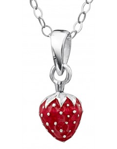 My-jewelry - DP165us - Sterling silver Superb strawberry for a little girl necklace