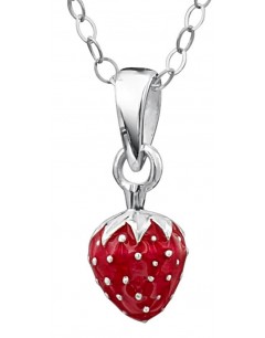 My-jewelry - DP165 - Superb necklace strawberry for a little girl in 925/1000 silver